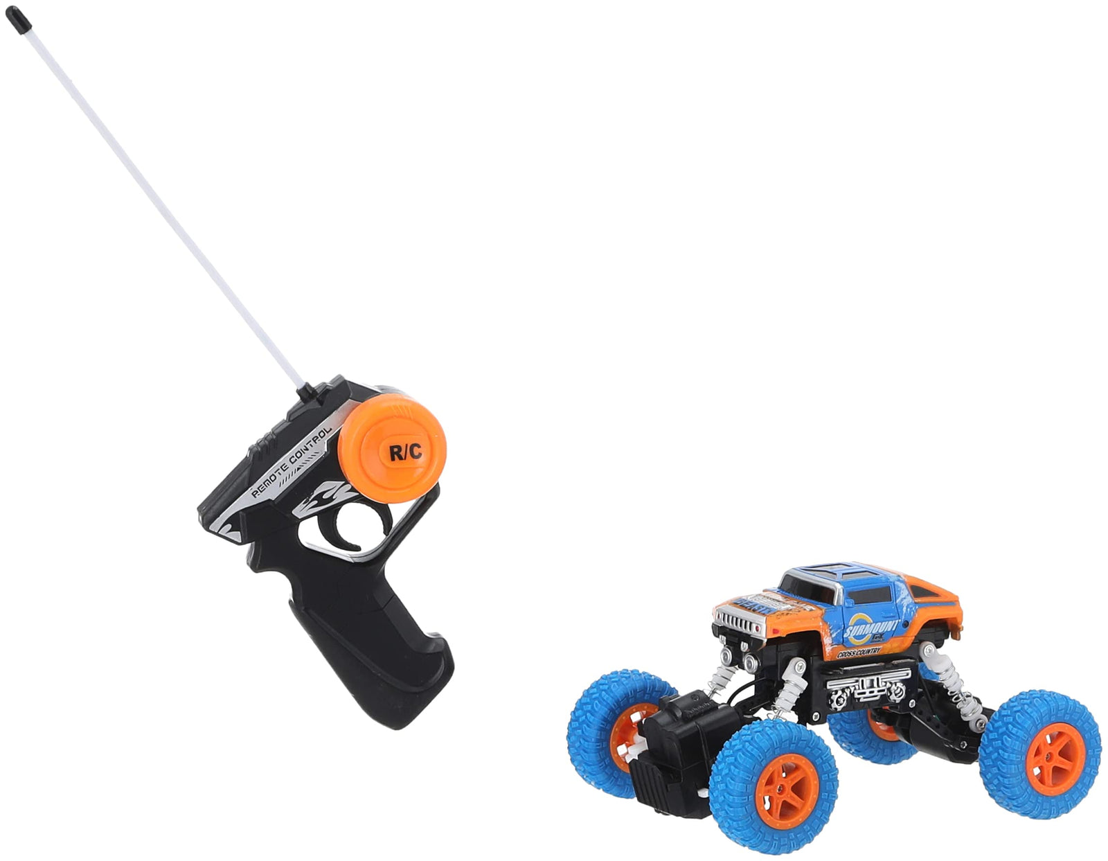 Climbing king car - rock climbing car - 27mhz high speed , with remote control - included charger , orange * blue