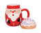 Generic A Ceramic Mug With An Old Man Design And a Tightly Sealed Lid. - Safqqa