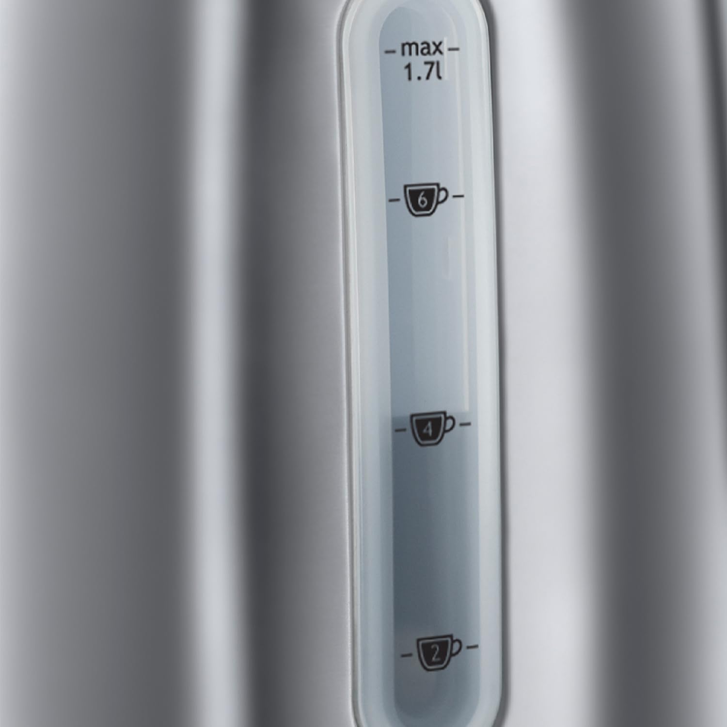 Russell Hobbs (20441) Snowdon Kettle - 1.7L, 3000W, Stainless Steel - Damage Box-There is a very small click.