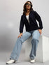 Styleville.in Women Sweatshirt Navy Casual Comfortable Everyday Wear