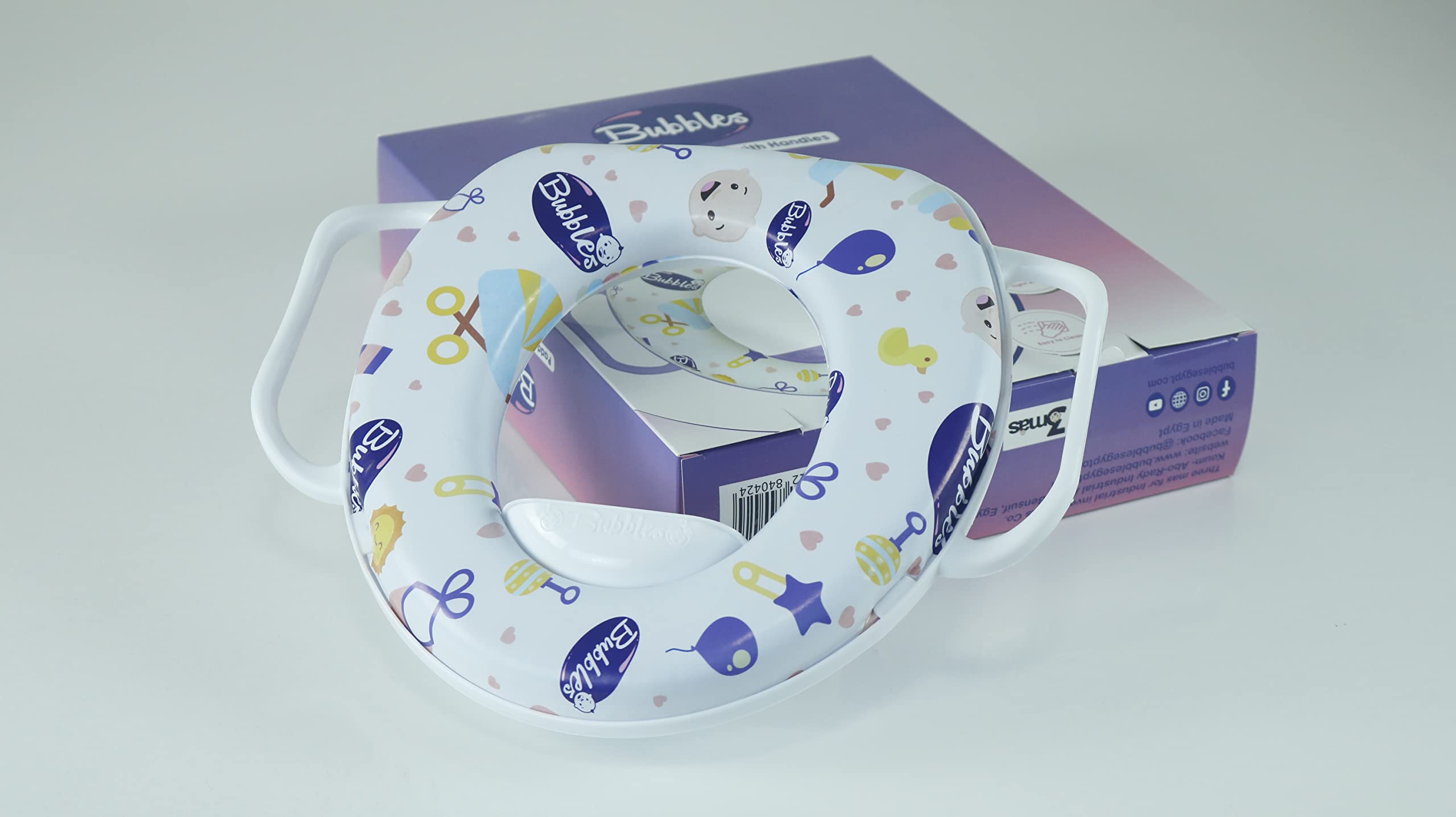 Bubbles baby toilet potty with hand for babies 18 Months and above – Safqqa Egypt