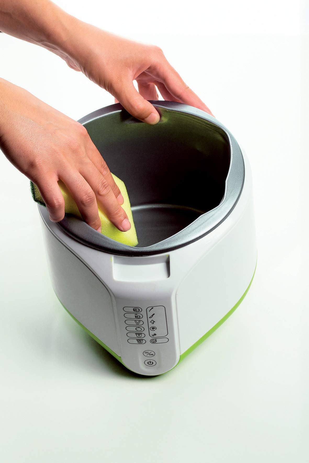 Ariete 615 B-Cheese Machine for Parmesan Cheese and Yogurt, 6 Preset Programmes, Removable Non-Stick Basket, Suitable for Vegans and Incompatibility Recipe Book, 500W, White/Green
