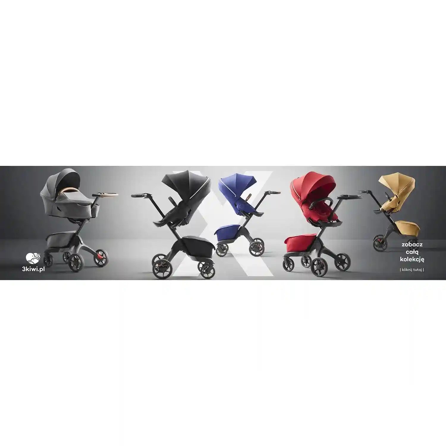 Stokke Luxury Baby Stroller - Adjustable for Both Baby & Parents’ Comfort - Padding, Harness & Reflective Zipper for Added Safety - Folds in One Step - Black – Safqqa Egypt