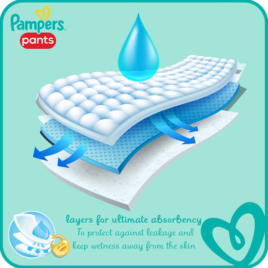 Pampers Pants diapers, Size 6, 16+ Kg, 48 diapers