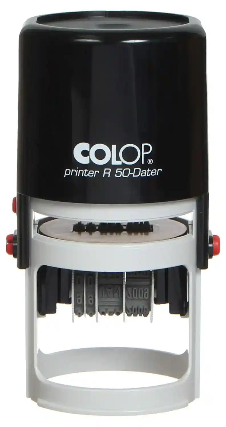 Colop printer r50 english round date stamp, 50 mm - Safqqa Egypt