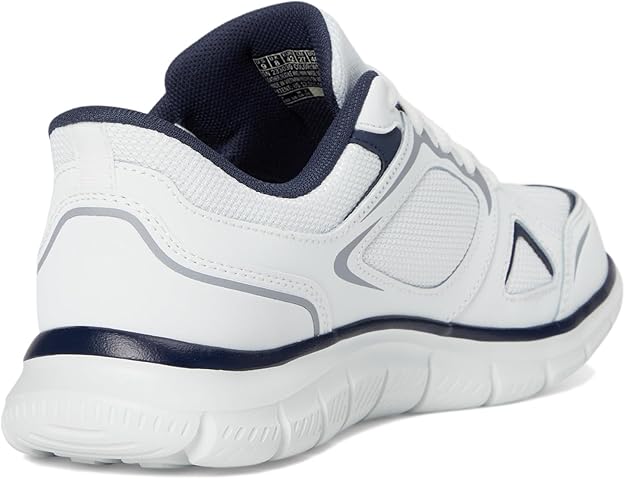 Skechers Men Shoes White Navy Casual Comfort Sneakers