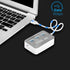 ERCRYSTO USB3.0 Card Reader and 3 Ports USB Hub, High Speed External Memory Card Reader (MS, Micro SD,SD/MMC,M2,TF Card)