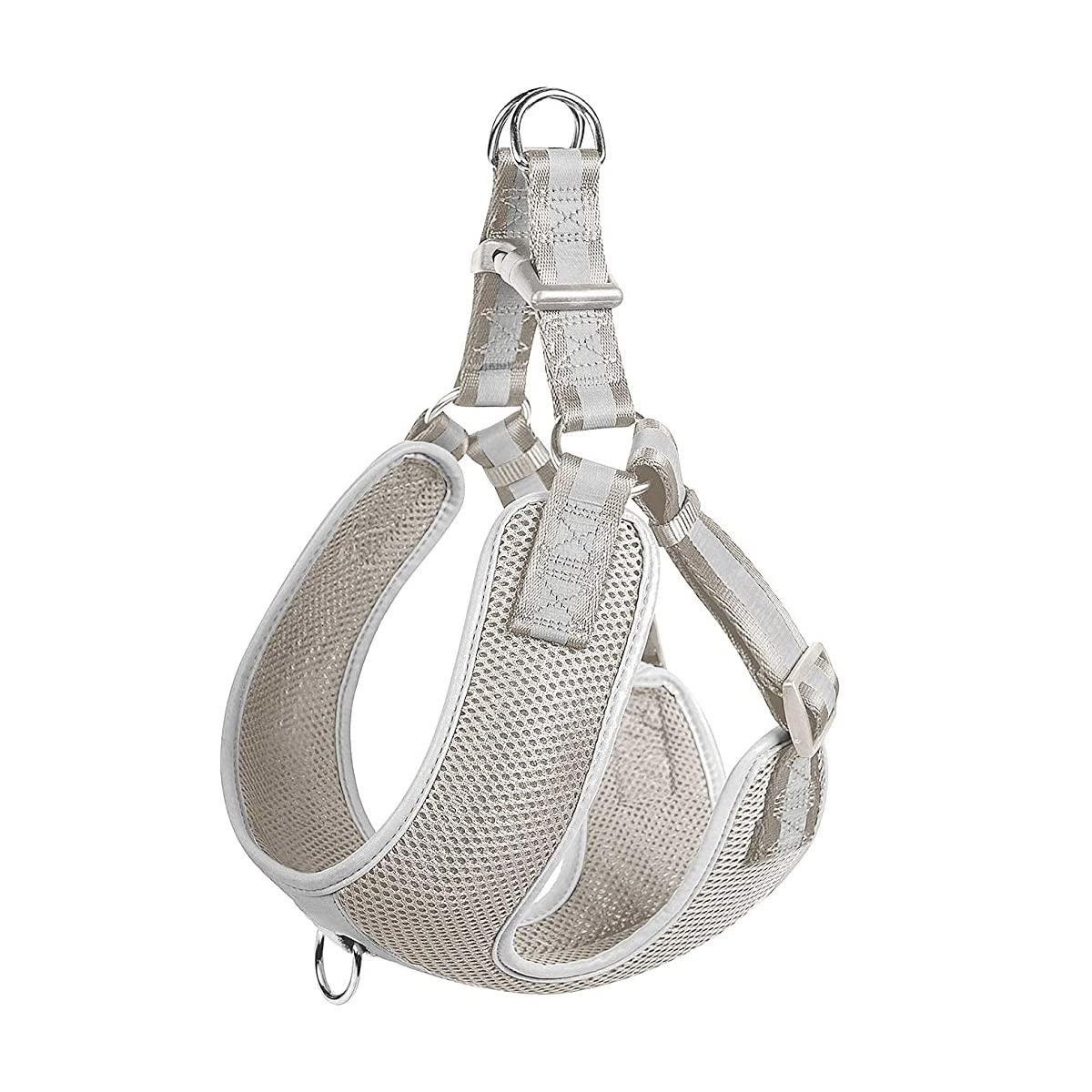Fida reflective tq adjustable dog harness, lightweight soft mesh