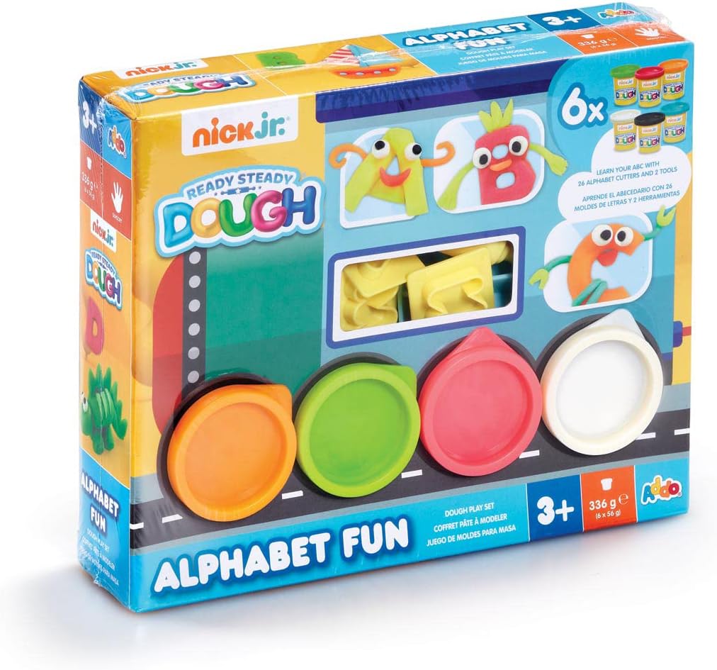 Nick Jr. Ready Steady Dough – Alphabet Learning Fun Set - Safqqa