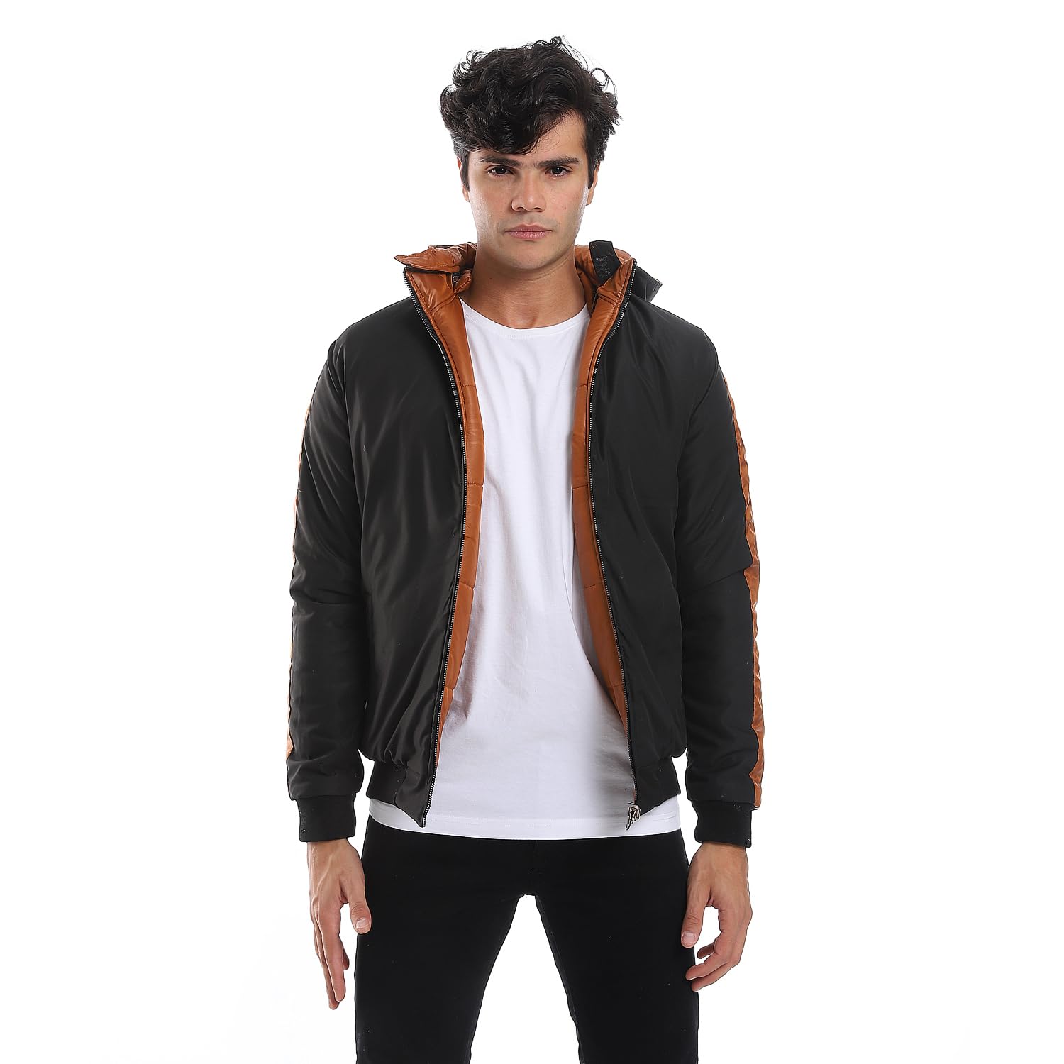 Andora Double Face Waterproof Bomber Jacket For Men,Soft inner lining for added warmth and comfort.