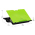 يوفر حامل مايند ريدر العلوي ذو 8 أوضاع  باللون الأخضر حلاً عمليًا متعدد الاستخدامات للراحة والإنتاجية. مناسب لأجهزة الكمبيوتر المحمول، الشاشات
