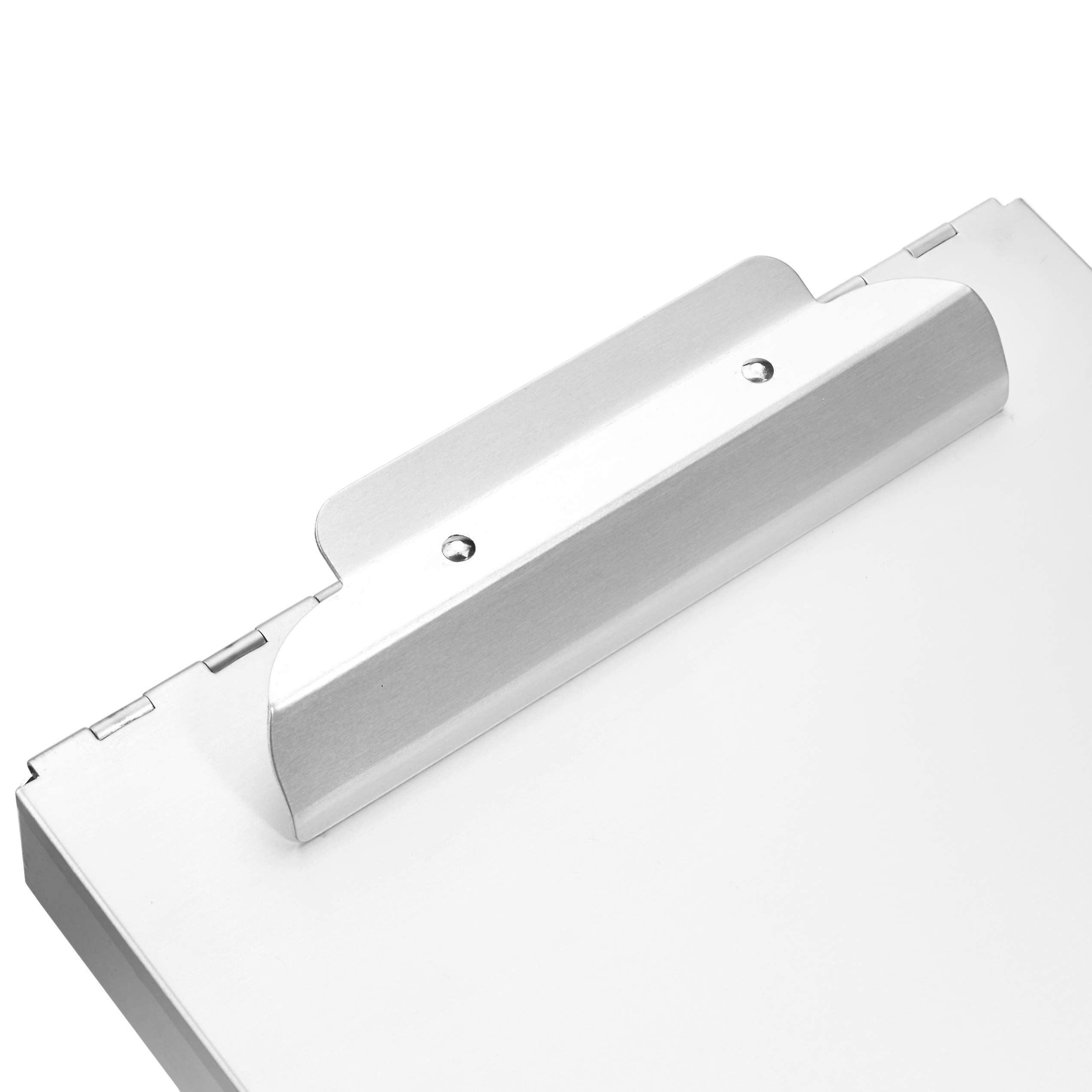 لوح تخزين من الألمنيوم من Amazon Basics - 14" × 9"، ثلاث طبقات، مشبك قياسي