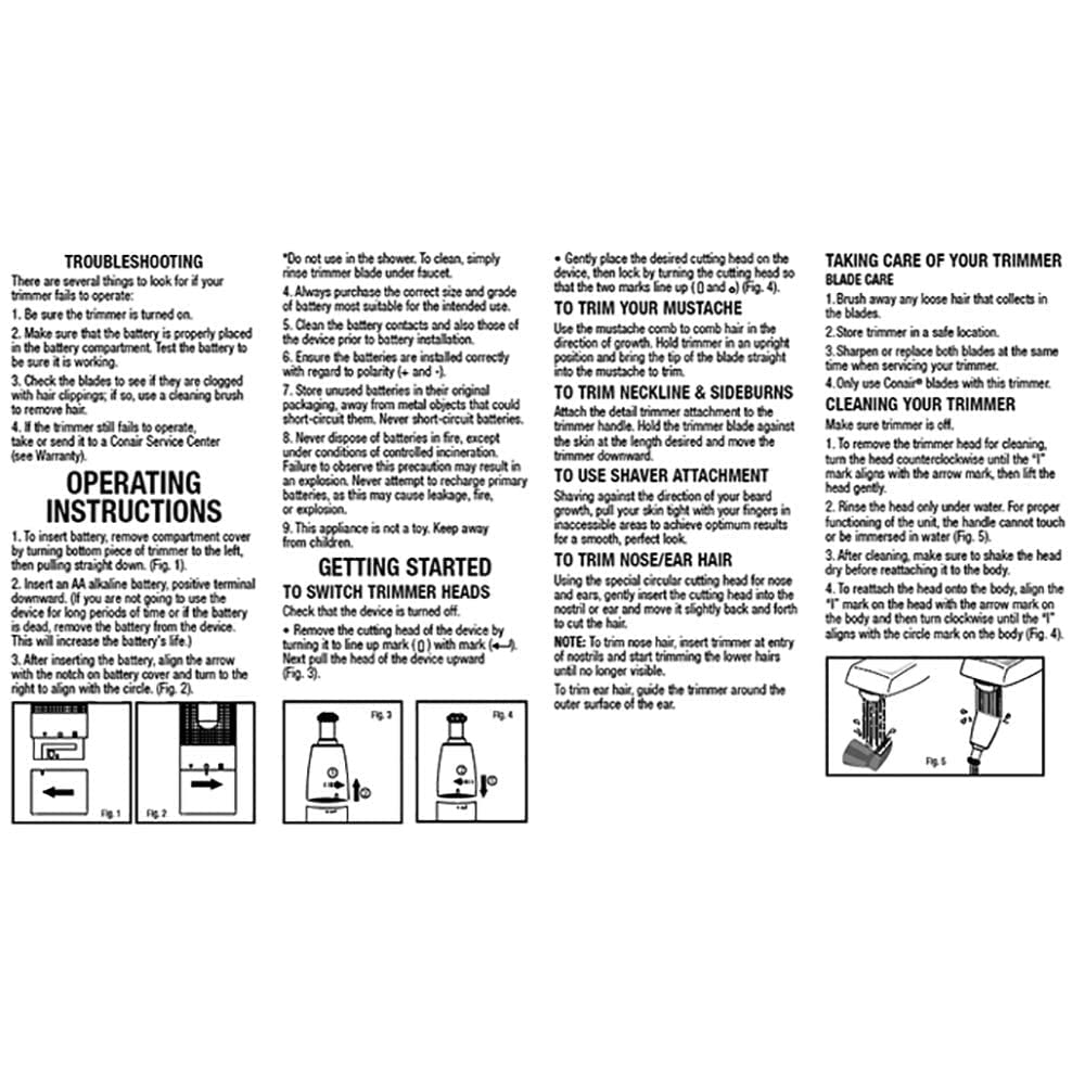 حافظ على مظهرك مرتباً وأنيقاً بسهولة مع ماكينة ConairMan للأنف. مصممة لقص شعر الأنف، الأذن والحواجب بدقة، وتتميز بشفرة بزاوية 360° الحاصلة على براءة اختراع لتوفير تجربة قص سلسة دون شد أو تشابك.  – Safqqa Egypt