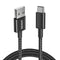 كابل أنكر USB-C إلى USB A 2.0 (6ft/1.8m)، عالي المتانة، طويل العمر، قوي، سريع، كابل شحن مضفر من نوع C متوافق مع جميع أجهزة أندرويد سامسونج S24، S23 وآيفون 16 والمزيد - صندوق تالف