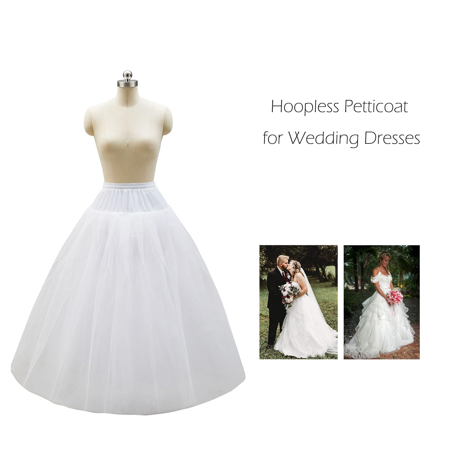 Aprildress Women’s Tulle Underskirt – Elegant & Full Look