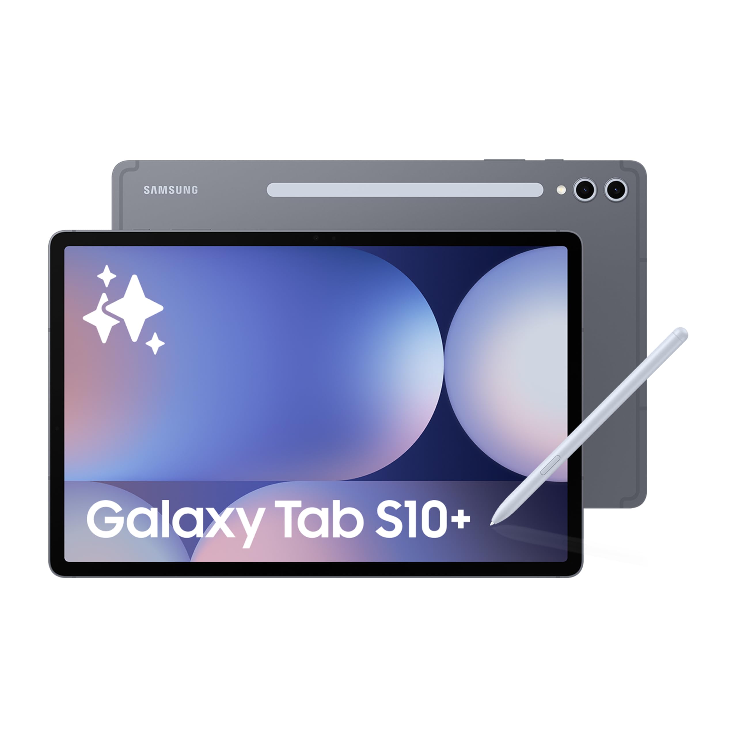 جهاز Samsung Galaxy Tab S10+ 5G باللون Moonstone Gray جهازًا لوحيًا عالي الأداء بنظام أندرويد ومدعوم بالذكاء الاصطناعي، مصمم للإنتاجية، الإبداع، والترفيه