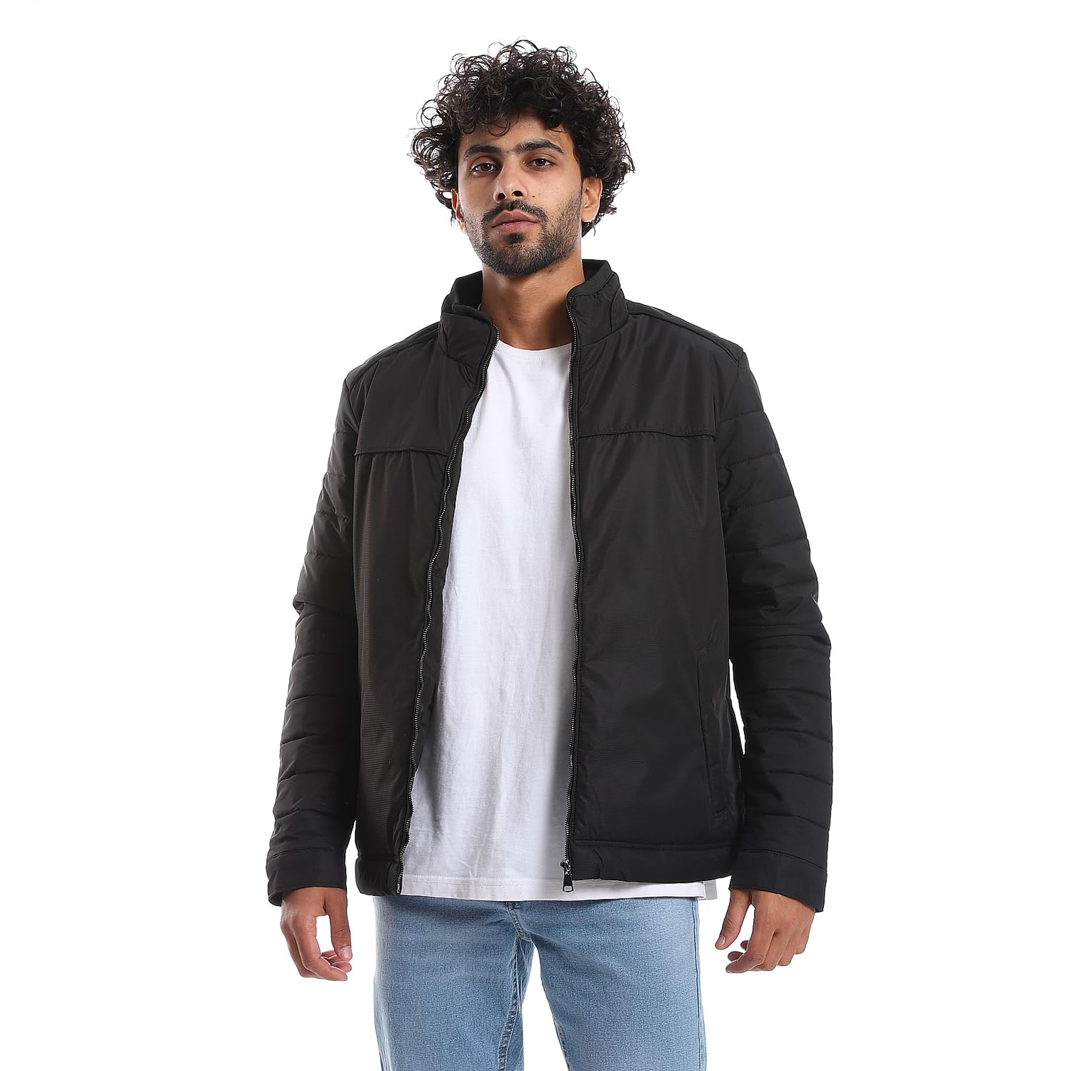 Andora Zipper Closure Quilted Pattern Jacket Mens - Safqqa Egypt
