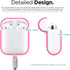 Elago silicone case (compatible with airpods 1 and 2) neon hot pink