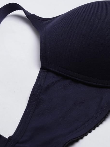 Enamor Women Bra Dark Blue Comfortable Fit