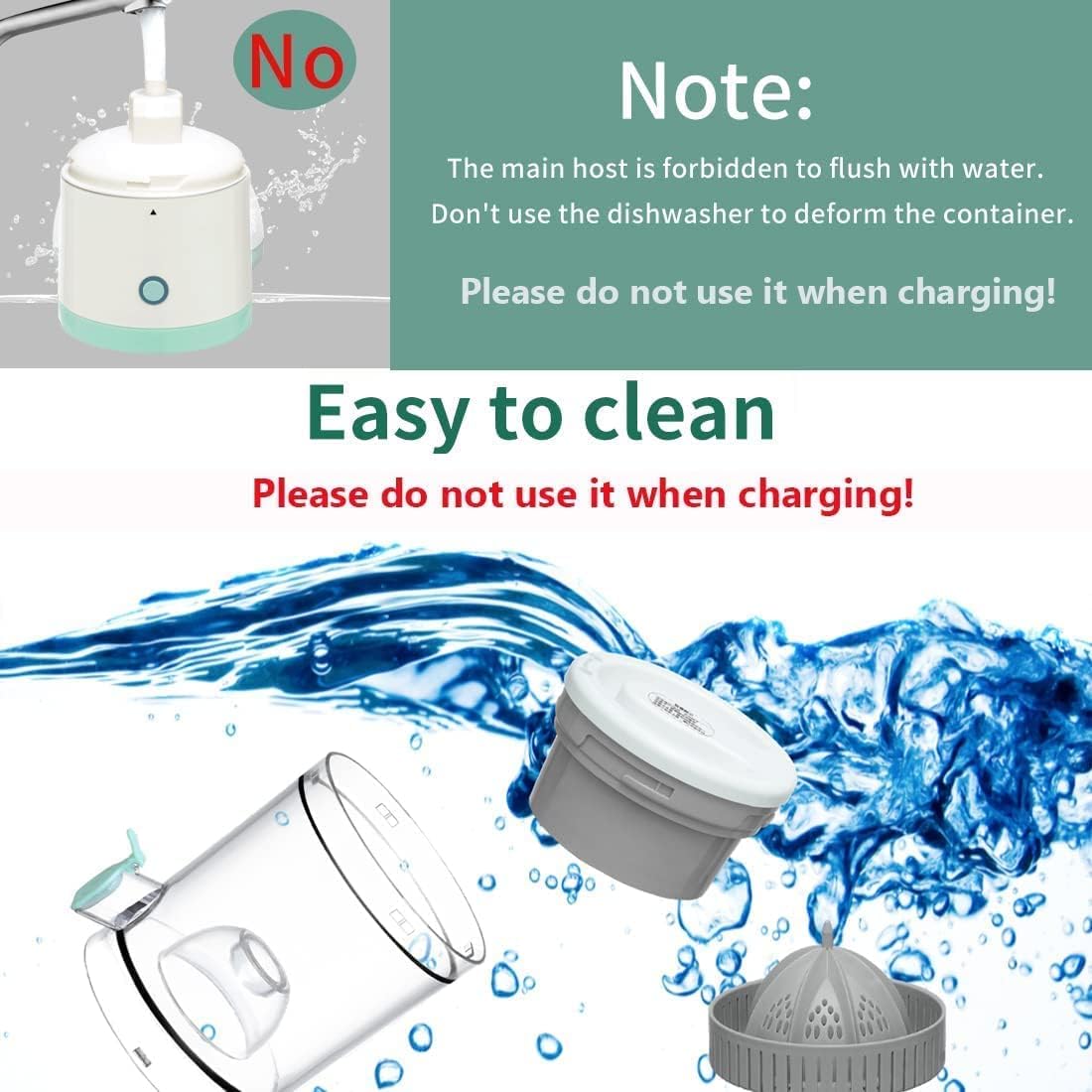 Portable USB Electric Citrus Juicer Easy Press Fruit and Vegetable Juicer