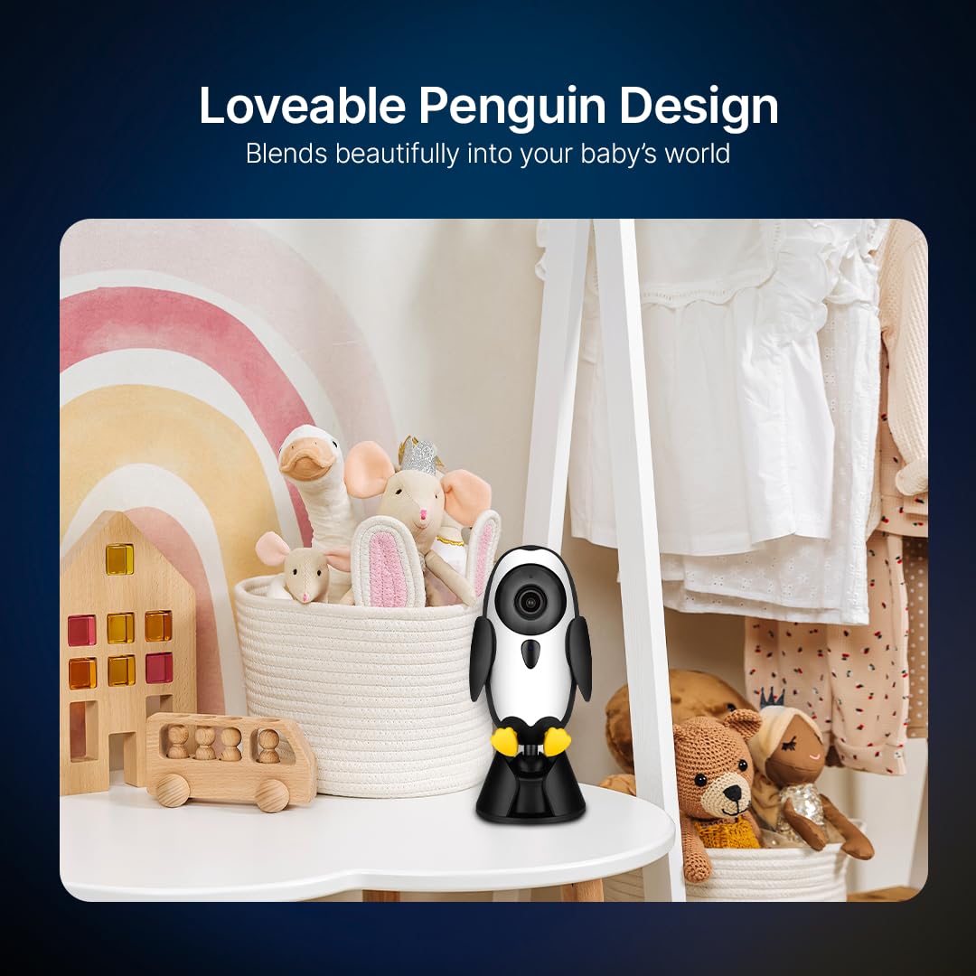 Qubo Smart Baby Camera – 1080P HD WiFi Monitor with Cry Alert & Two-Way Audio