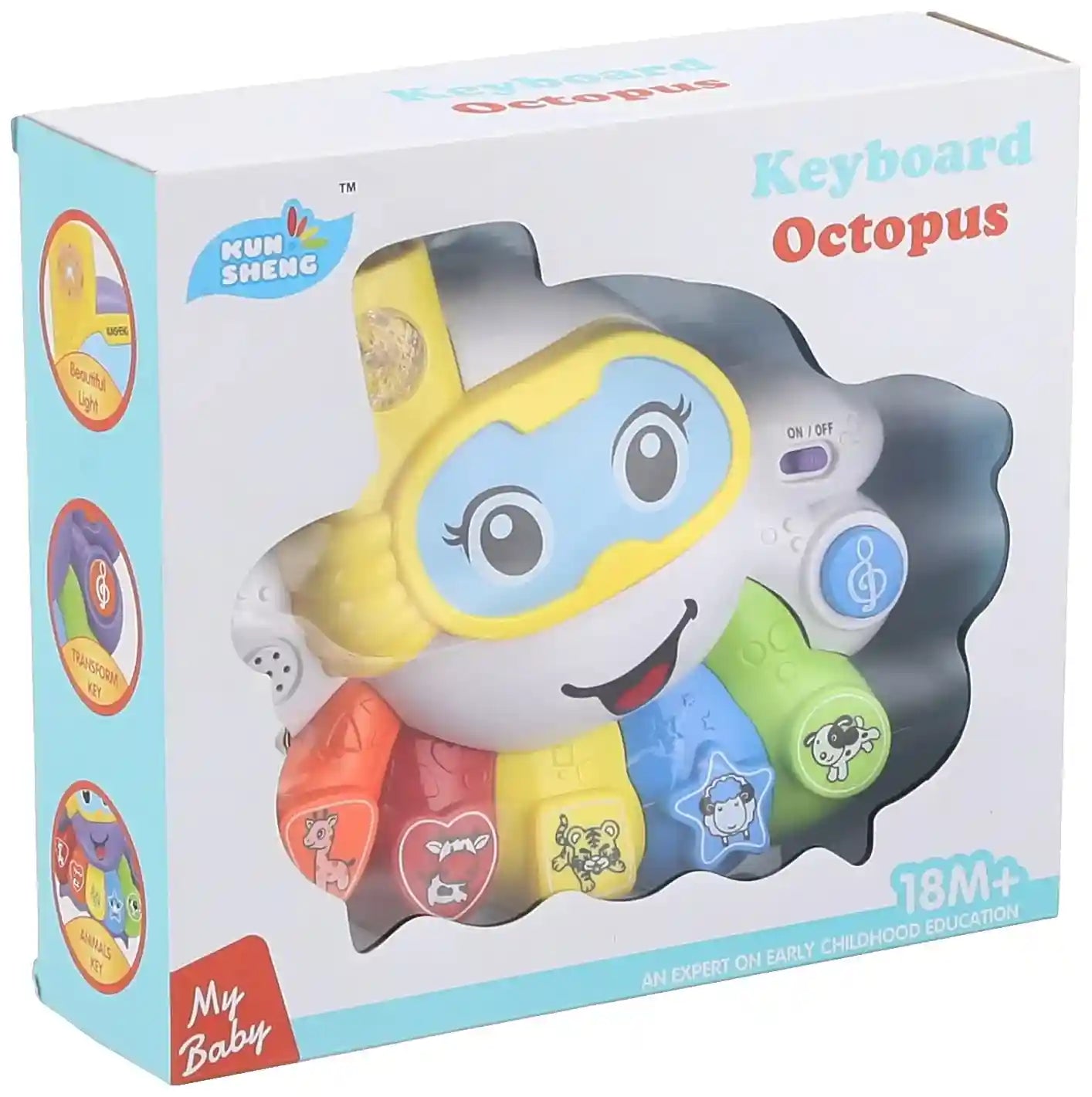 White Keyboard Octopus Toy