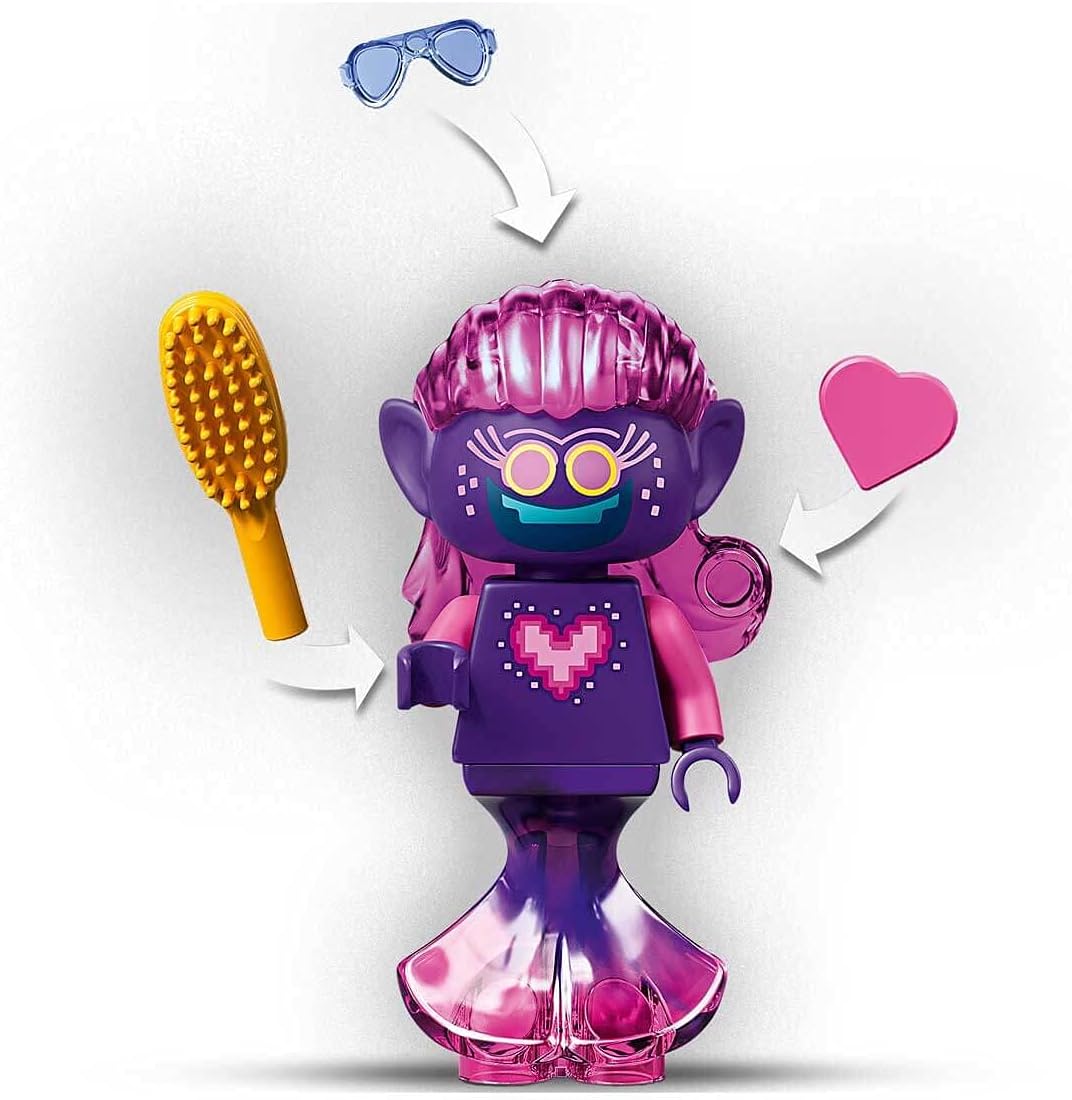 LEGO Trolls World Tour Techno Reef Dance Party 41250 Building Kit, Awesome Trolls Playset for Creative Play (173 Pieces)