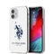 غطاء صلب لهاتف iPhone 12 من U.S. Polo Assn. بشعار DH الكبير