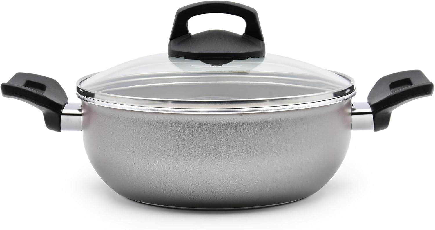 Celar Aluminium Non-Stick Casserole 26cm Bakelite Soft Touch Grey Made in Portugal – Safqqa Egypt