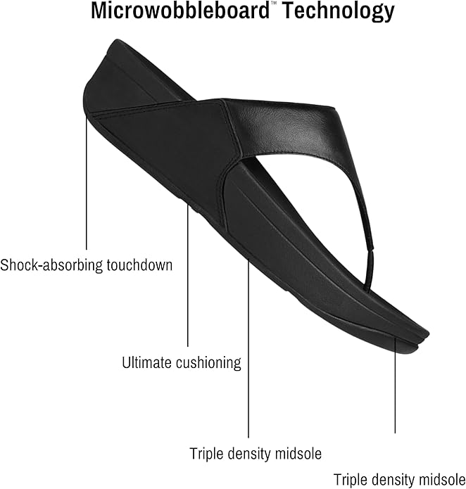 FitFlop Women Slippers Black Comfortable Cushioned Everyday Wear