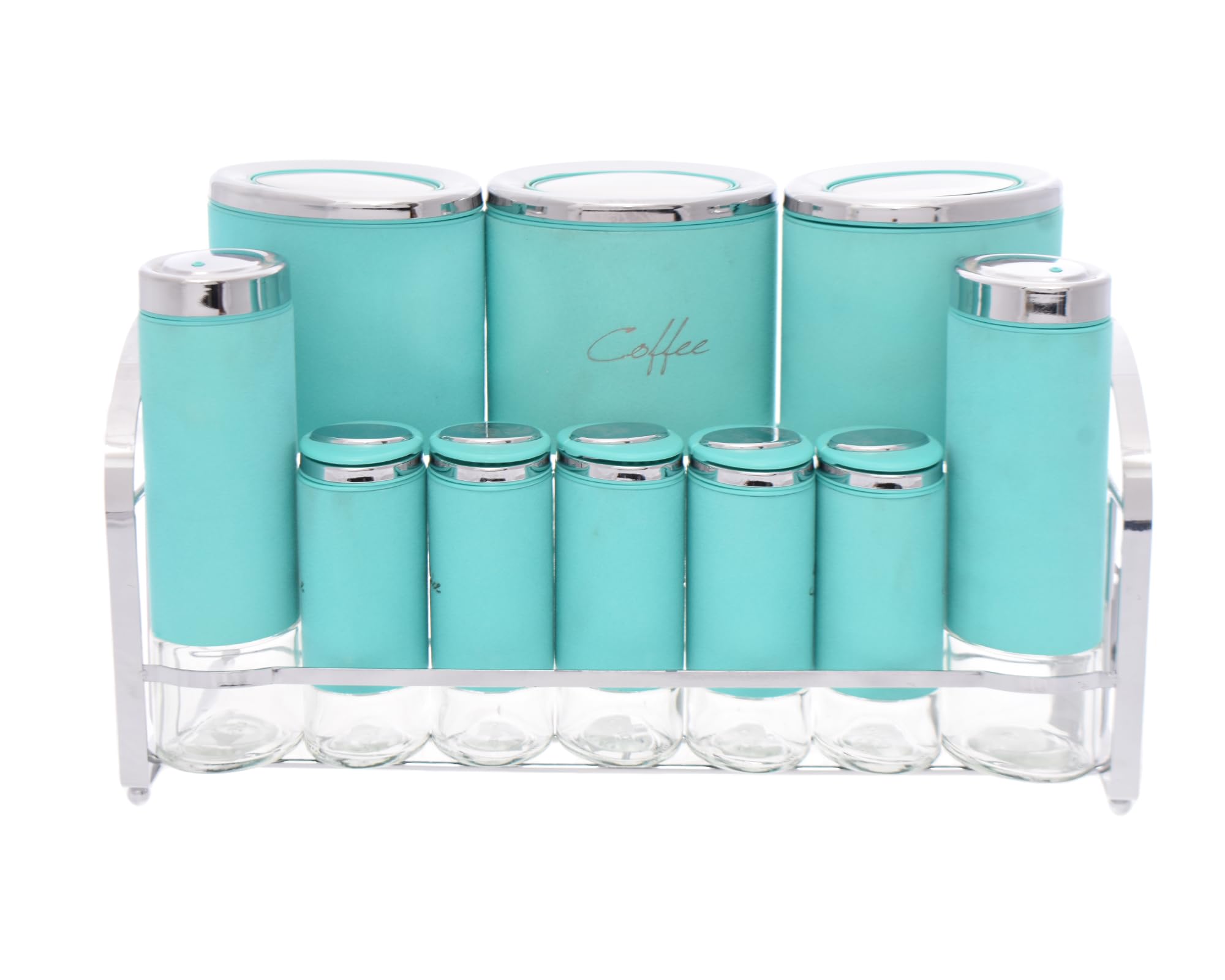 Oxford Round Stainless Steel Spice Set 11-Pieces