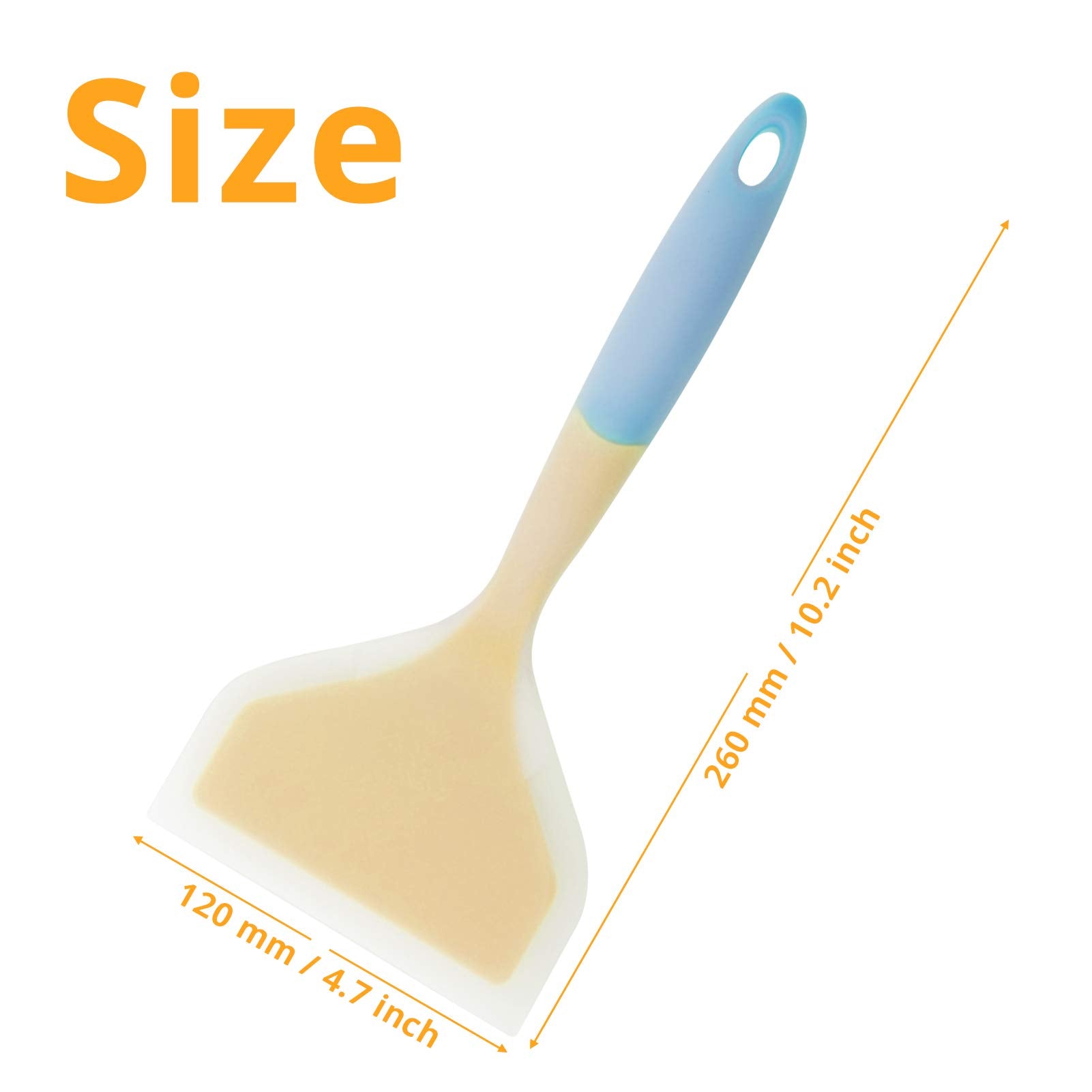 KUFUNG Silicone Spatula Wide Flexible Non-Stick Heat Resistant Kitchen Cooking Spoon – Safqqa Egypt