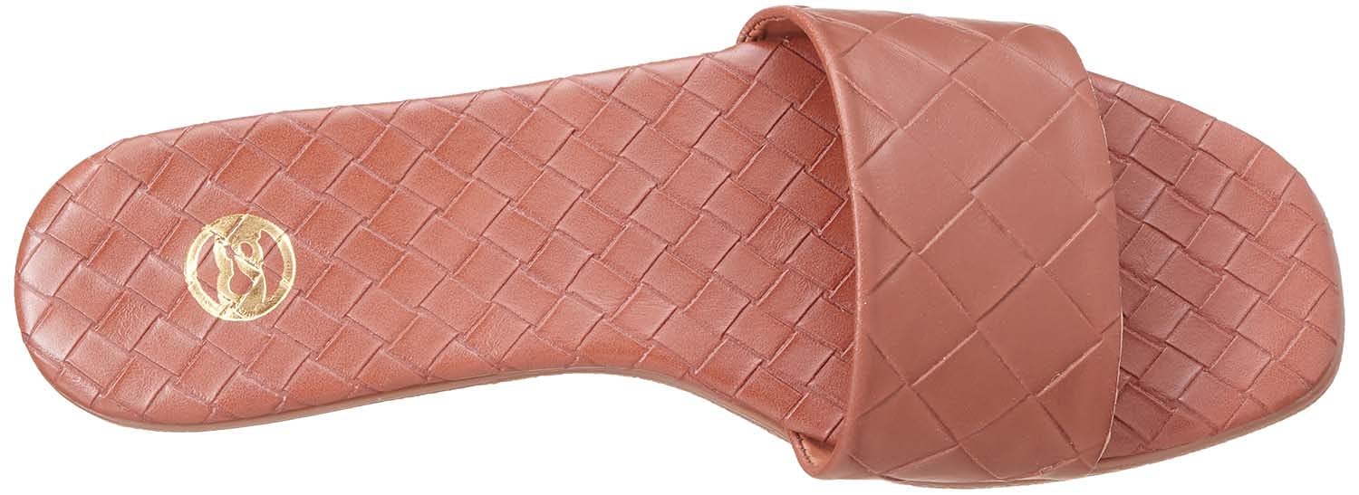 Club Aldo Square-Toe Basket-Weave Slide Slippers For Women