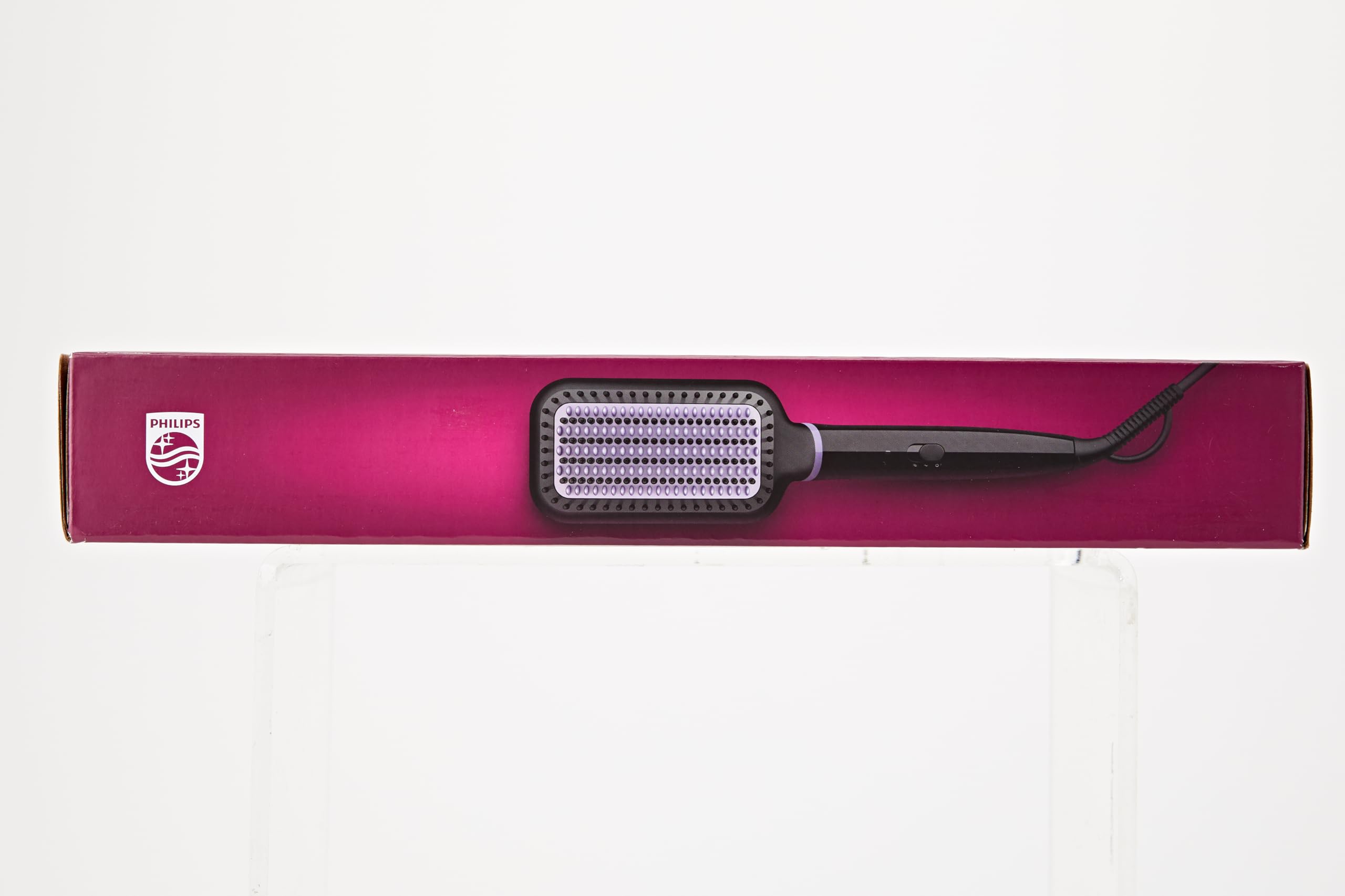 Philips StyleCare Essential Heated Straightening Brush, Smooth, Shiny, Frizz-Free Hair, Extra Large Brush Area, ThermoProtect Technology, BHH880/00 - Safqqa Egypt