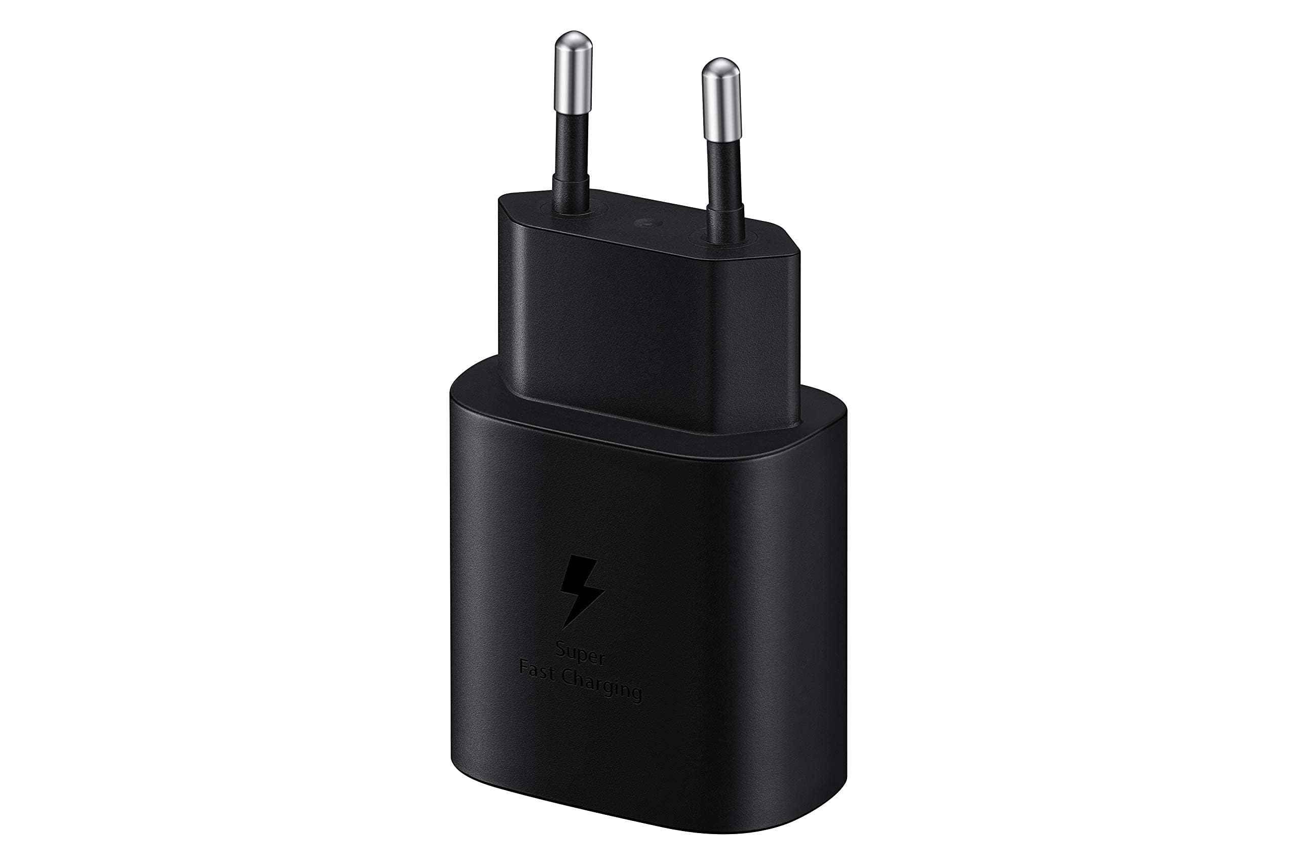 شاحن سفر من سامسونج بقدرة 25 وات ومنفذ USB-C لون أسود - EP-TA800NBEGEU، يو اس بي