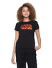 Splash Front Sequin Short Sleeves Crew Neck T-shirt for Women - Safqqa Egypt
