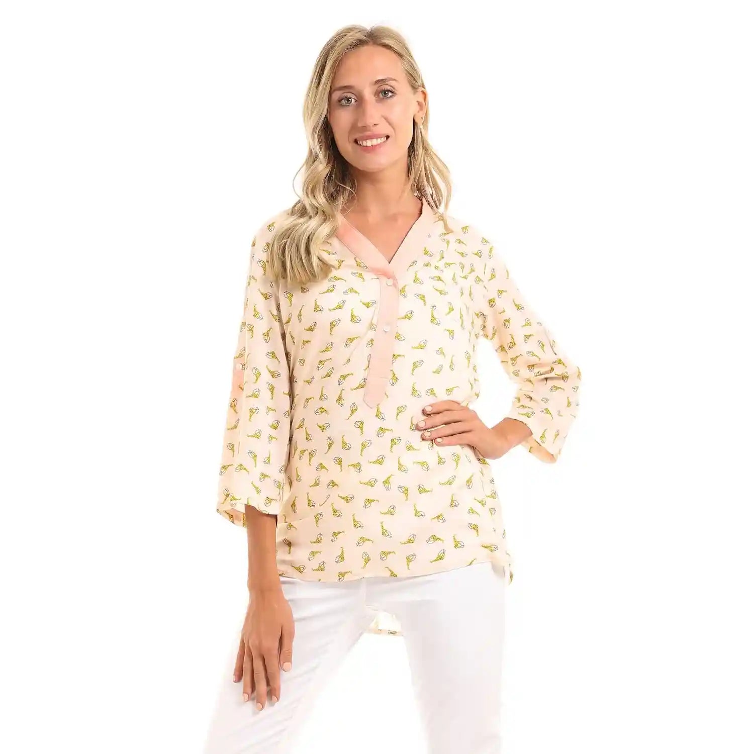 ESLA Short-Sleeved Shirt for Women - Safqqa Egypt