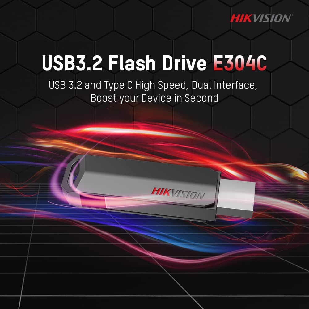 Hikvision E304C Ultra Dual Drive Go USB Type-C Flash Drive - 64GB - Safqqa Egypt