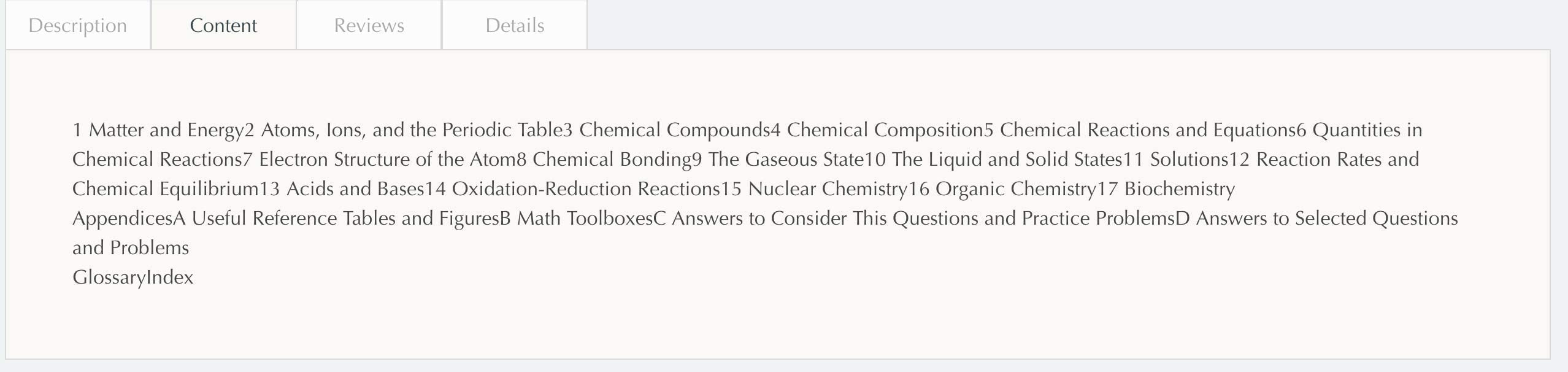 ISE Introduction to Chemistry