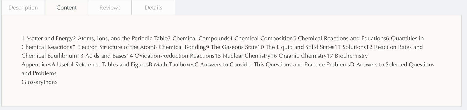 ISE Introduction to Chemistry