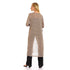 JAMILA Women Self Patterned Open Neckline Long Cardigan SWEATER