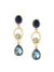 Zaveri Pearls Stones Embellished Classy Drop Earrings For Women - Safqqa Egypt