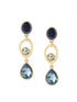 Zaveri Pearls Stones Embellished Classy Drop Earrings For Women - Safqqa Egypt