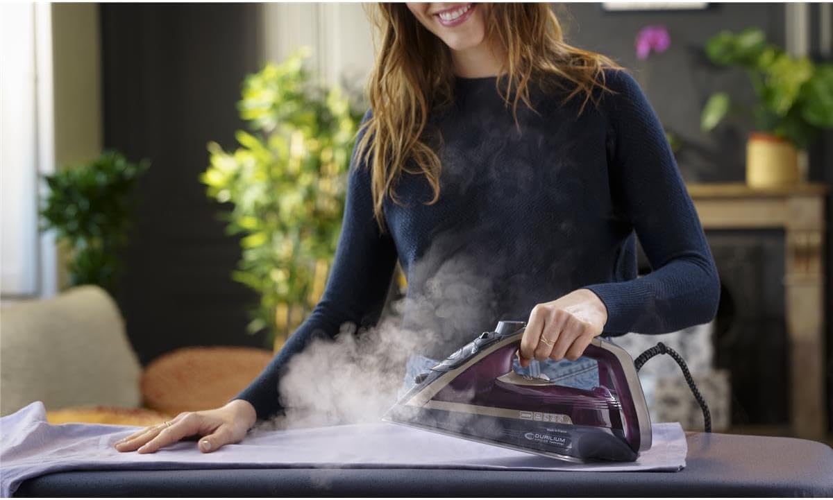 مكواة بخار تيفال FV6870 سمارت بروتكت بلس 2800 واط مع إيقاف تلقائي وبخار عمودي – خدش بسيط