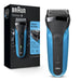 Braun Series 3 310s Wet & Dry Shaver with 3 Flexible Blades - Black/Blue Visit the Braun Store - Safqqa Egypt