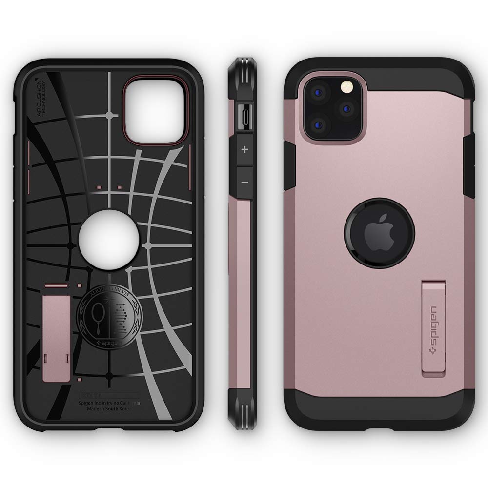 Spigen 077cs27242 tough armor back cover for iphone 11 pro mobile phone - rose gold