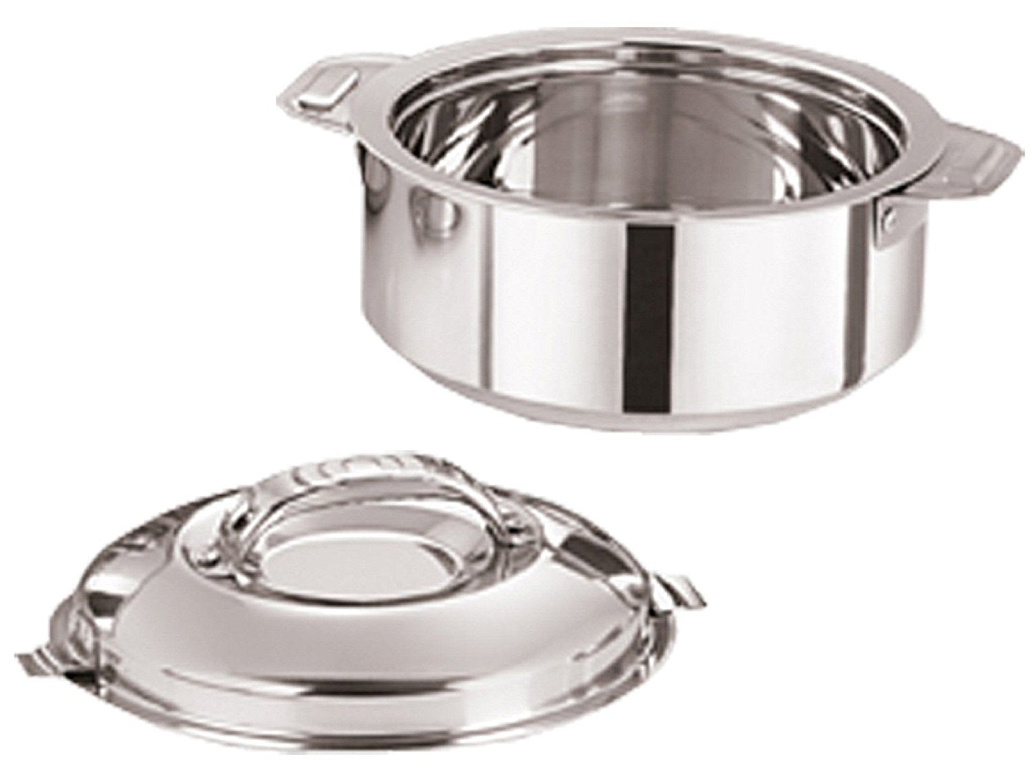 Kuber Industries Casserole Dishes Stainless Steel 1500 Ml (Varcassl23), Silver