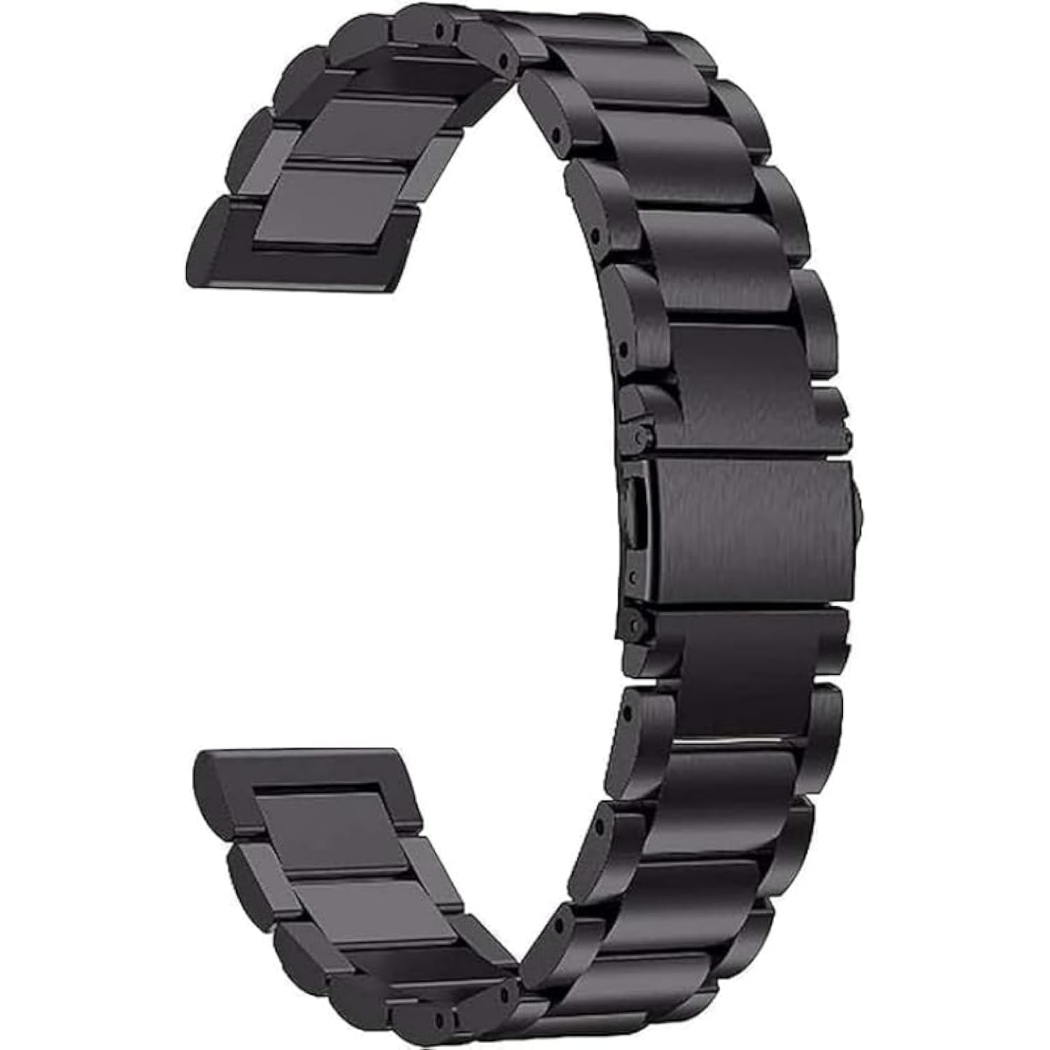 Generic 20mm Quick Release Stainless Steel Replacement Watch Band with Metal Clip for Amazfit GTS-GTS2-GTS Mini - Gts2 Mini-GTS3-GTS4, Unisex - Safqqa Egypt