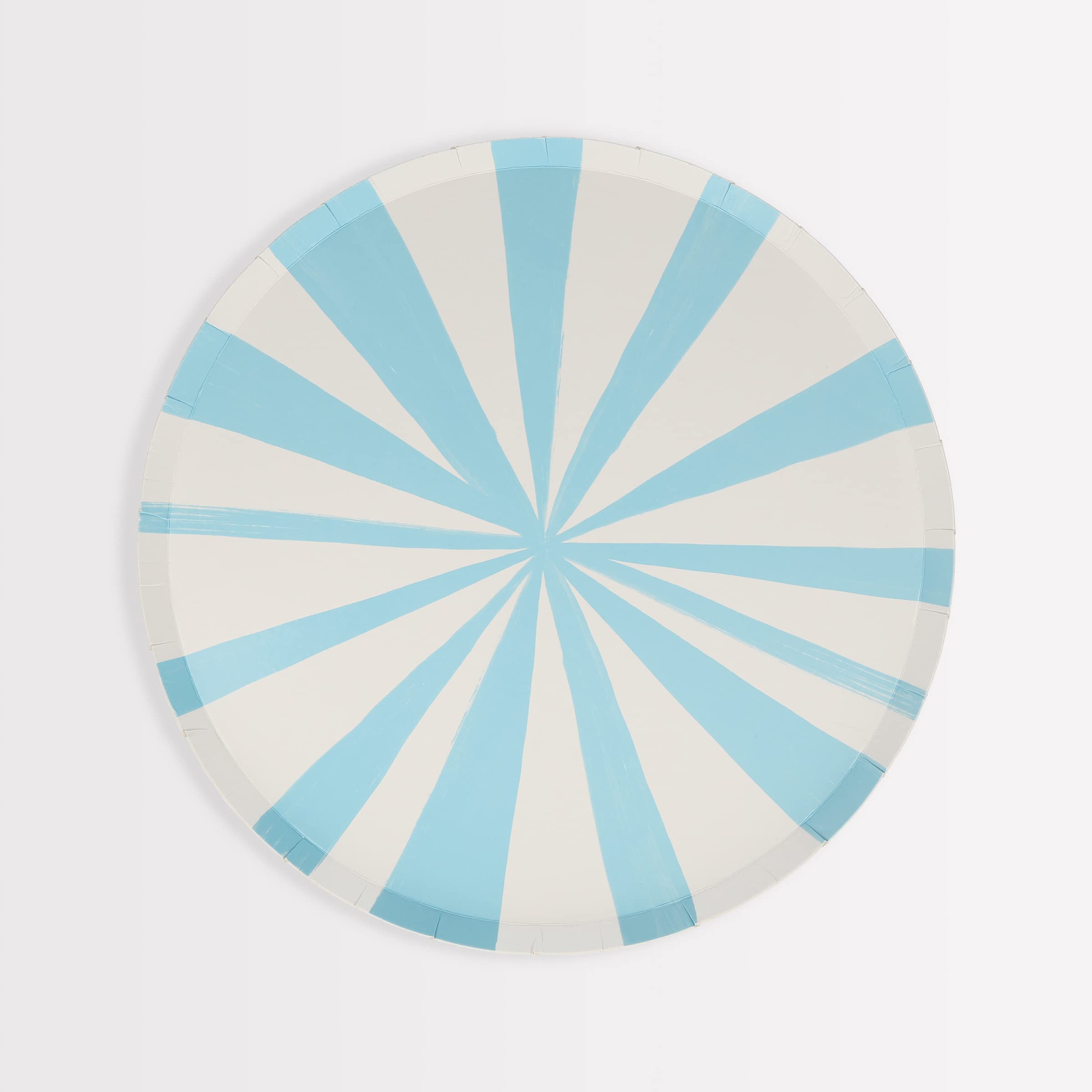 Meri Meri Blue Stripe Side Plates – Pack Of 8 Durable 450Gsm Paper Plates With Bold Blue Stripes, Perfect For Boys’ Birthdays, Baby Showers, And Party Snacks