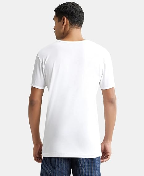 فانلة رجالي Jockey نص كم برقبة دائرية (عبوة 2 قطعة) – راحة يومية